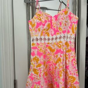 Lilly Pulitzer Lenora Lace cutout sundress size 0